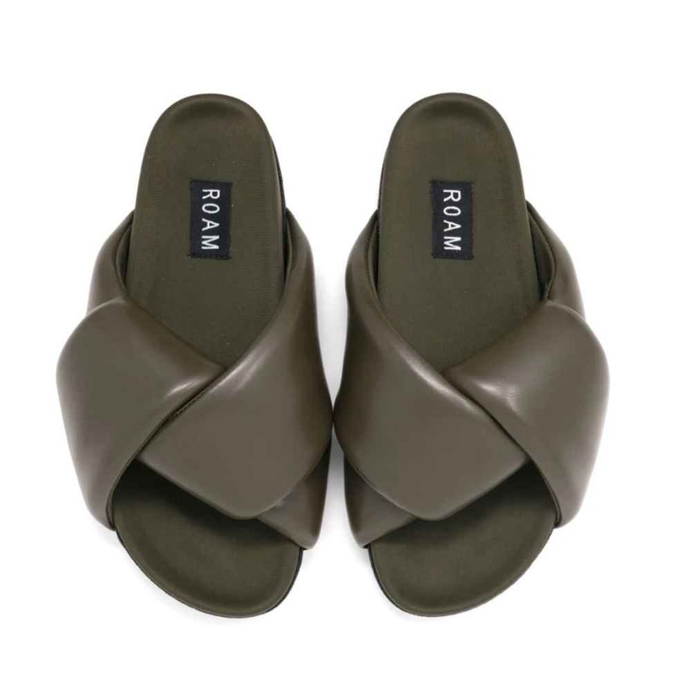 Roam Foldy Puffy Khaki Vegan Leather